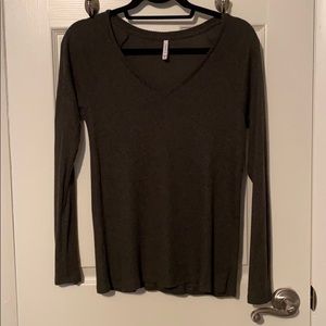 Z Supply Ribbed long sleeve shirt Green S